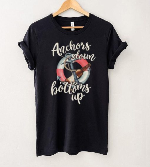 Anchors Down And Up Funny Drinking Sailing Lover Short Sleeve Unisex T Shirt
