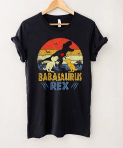Baba Saurus T Rex Dinosaur Baba 2 kids Family Matching T Shirt