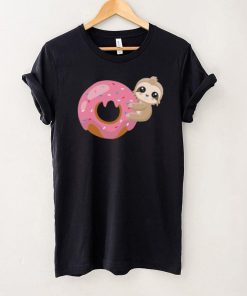 Baby Sloth On Donut Funny Shirt, hoodie