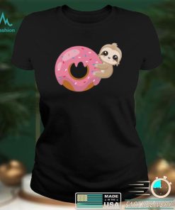 Baby Sloth On Donut Funny Shirt, hoodie