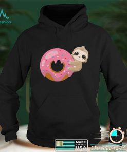 Baby Sloth On Donut Funny Shirt, hoodie