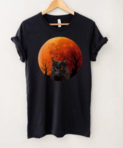 Black Cats Moon Pumpkin Funny Halloween Horror Gifts T Shirt