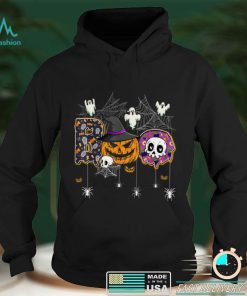Boo Creepy Ghost Pumpkin Witch Halloween Costume T Shirt