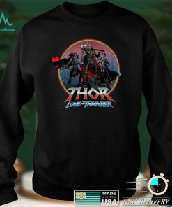Boy's Marvel Thor Love and Thunder Heroes Circle Logo T Shirt
