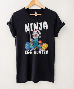 Bunny Ninja Cute Egg Hunter Easter Day Short Sleeve Unisex T Shirt