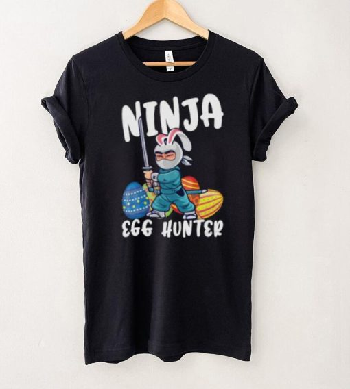 Bunny Ninja Cute Egg Hunter Easter Day Short Sleeve Unisex T Shirt