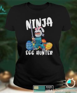 Bunny Ninja Cute Egg Hunter Easter Day Short Sleeve Unisex T Shirt