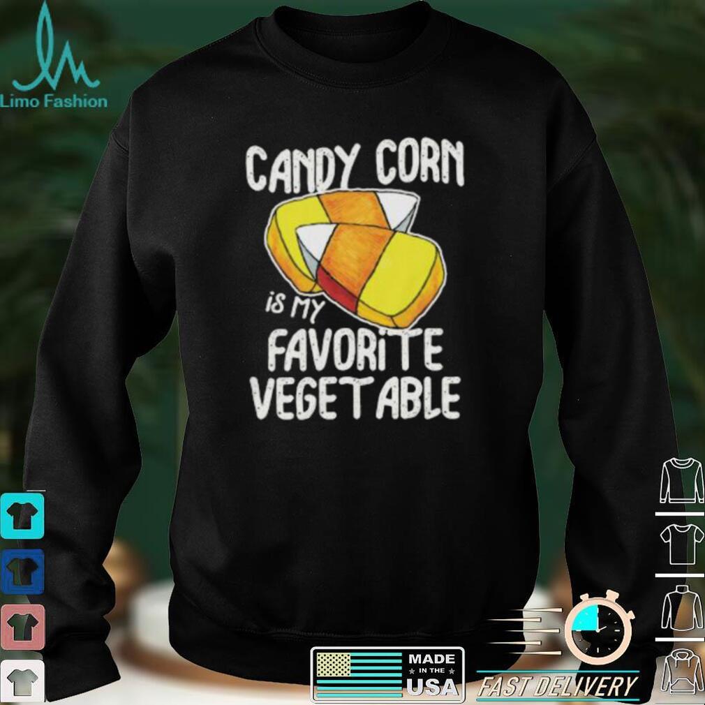 Candy Corn Is My Favorite Vegetable Halloween Costume Party Gift Short Sleeve Unisex T Shirt Candy Corn Is My Favorite Vegetable Halloween Costume Party Gift Short Sleeve Unisex T Shirt