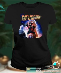 Captain America and Iron Man back to the future Avengers to the Endgame shirt