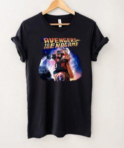 Captain America and Iron Man back to the future Avengers to the Endgame shirt