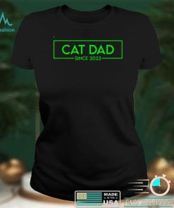 Cat Dad Since 2023 Promoted To Cat Dad 2023 T Shirt