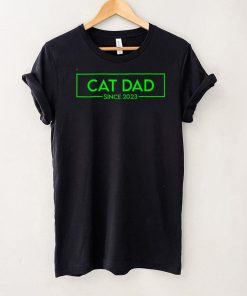 Cat Dad Since 2023 Promoted To Cat Dad 2023 T Shirt