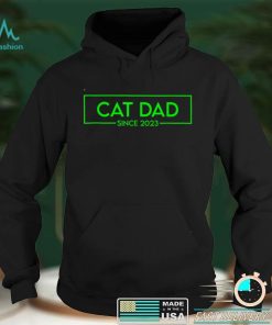 Cat Dad Since 2023 Promoted To Cat Dad 2023 T Shirt