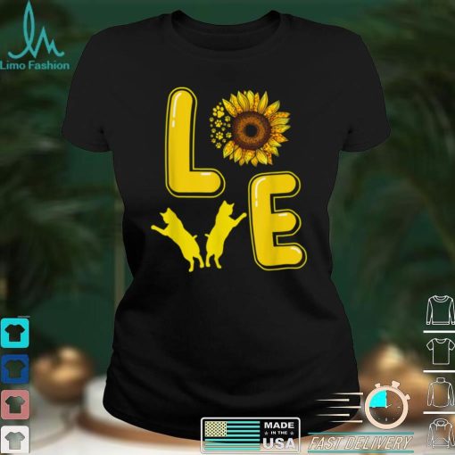 Cat Sunflower Gifts For Cat Lovers, Cat Mom, Men, Women T Shirt