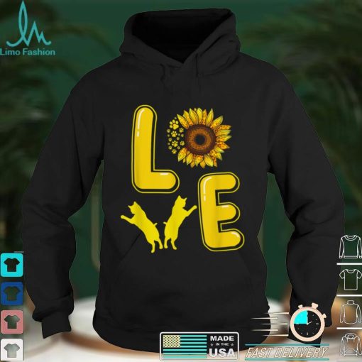 Cat Sunflower Gifts For Cat Lovers, Cat Mom, Men, Women T Shirt