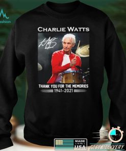 Charlie Watts Signature Thank You For The Memories 1941 2021 Shirt