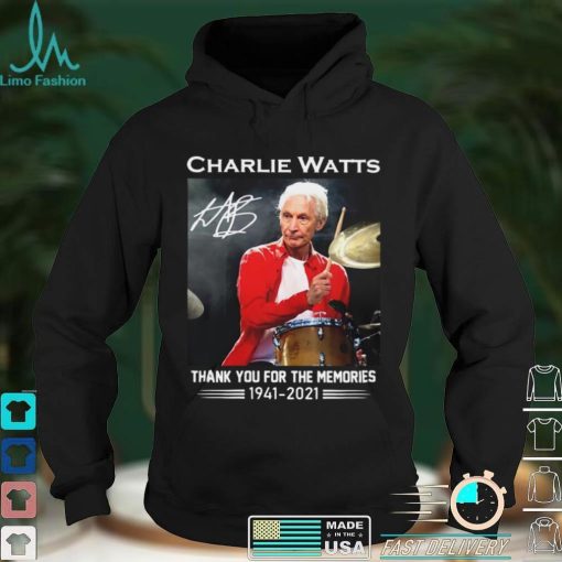 Charlie Watts Signature Thank You For The Memories 1941 2021 Shirt