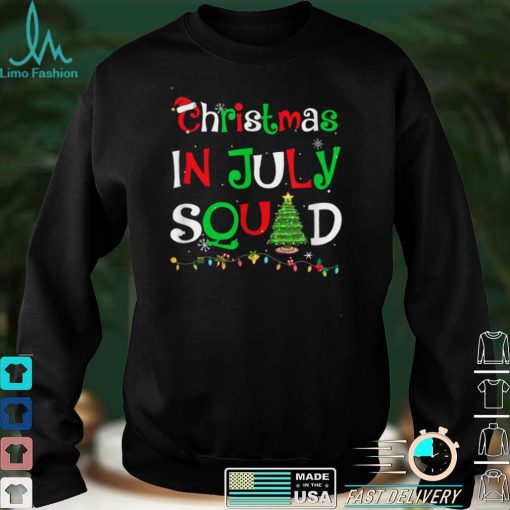 Christmas In July Squad Funny Summer Xmas T Shirt