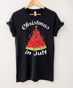 Christmas In July Summer Design Melon Christmas Tree Summer T Shirt