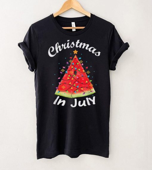 Christmas In July Summer Design Melon Christmas Tree Summer T Shirt