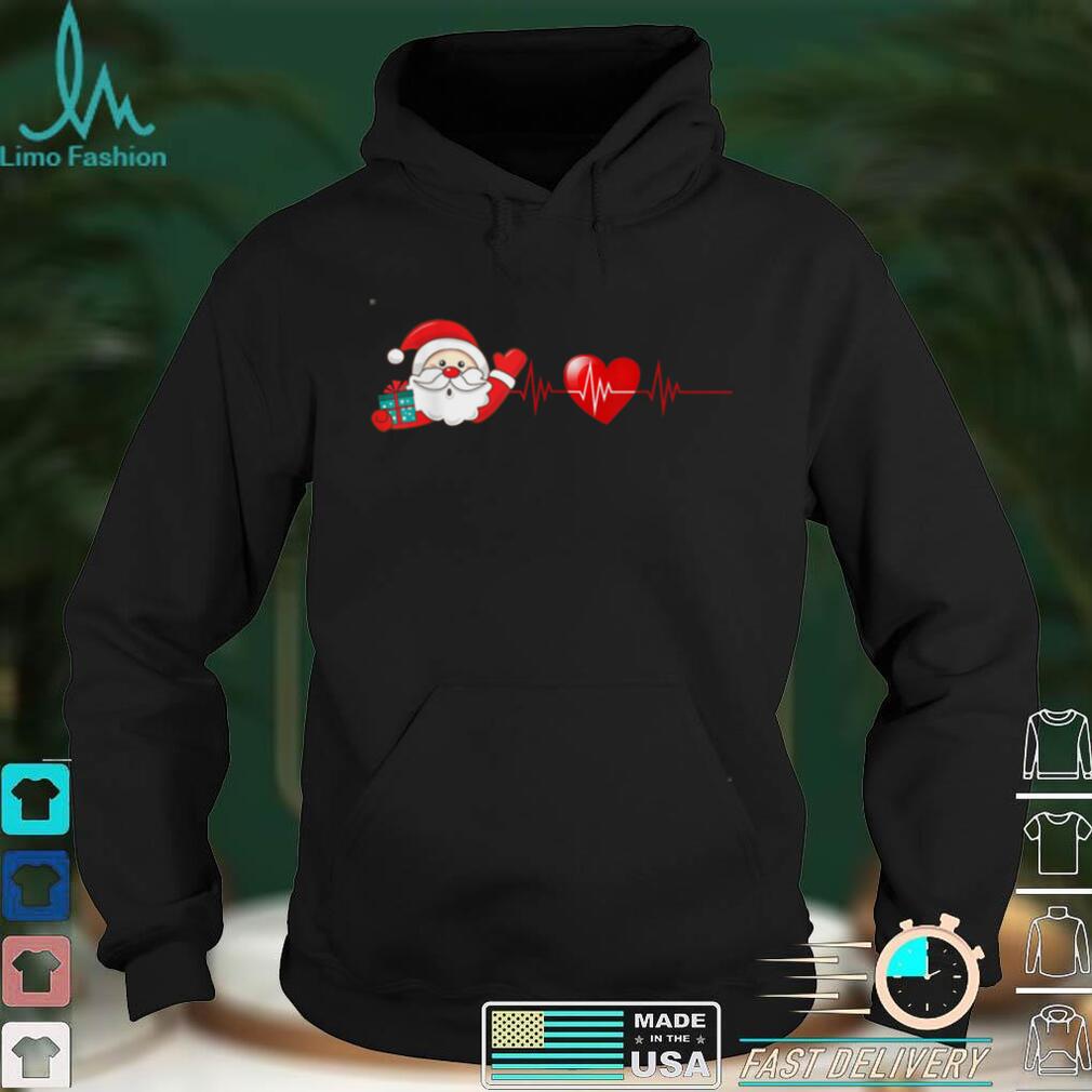 Christmas Santa Heartbeat Merry Christmas Santa Claus T Shirt Christmas Santa Heartbeat Merry Christmas Santa Claus T Shirt