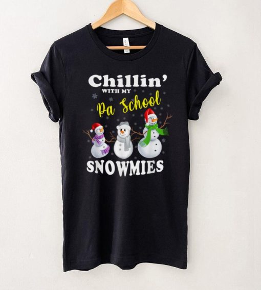 Christmas Teacher Cute Chillin With My PA School Snowmies T Shirt