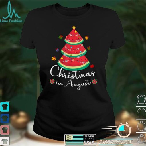 Christmas in August Melon Ice Cream Melon Xmas Summer T Shirt