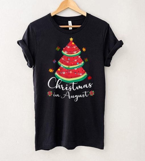 Christmas in August Melon Ice Cream Melon Xmas Summer T Shirt