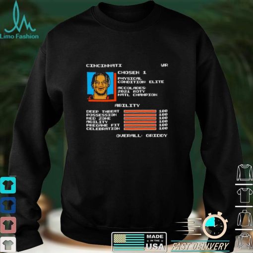 Cincinnati Ja’Marr Chase video game rating video game shirt