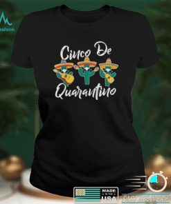 Cinco De Mayo Quarantino Cactus Mask Guitar Lover Short Sleeve Unisex T Shirt
