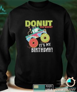 Cute Donut You Know Its My Birthday Truck Party Short Sleeve Unisex T Shirt