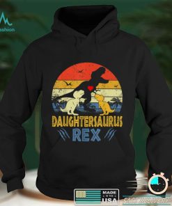 Daughter Saurus T Rex Dinosaur Daughter 2 kids Family T Shirt