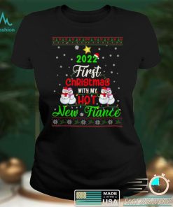 First Christmas With My Hot New Fiance Couple Snowmen Lover T Shirt