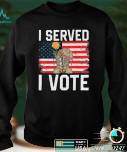 Funny i vote veteran usa voting veteran proud patriotic American shirt