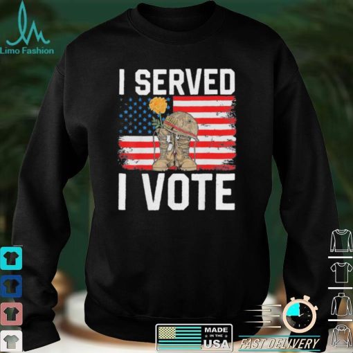 Funny i vote veteran usa voting veteran proud patriotic American shirt