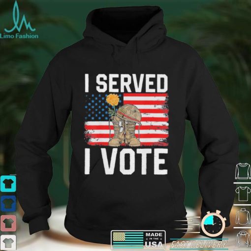 Funny i vote veteran usa voting veteran proud patriotic American shirt