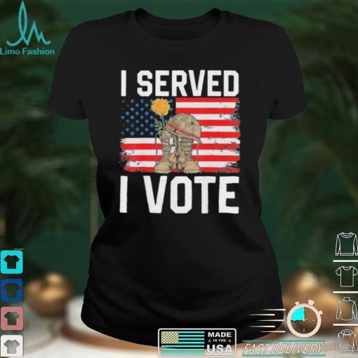 Funny i vote veteran usa voting veteran proud patriotic American shirt