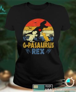 G pa Saurus T Rex Dinosaur G pa 2 kids Family Matching T Shirt