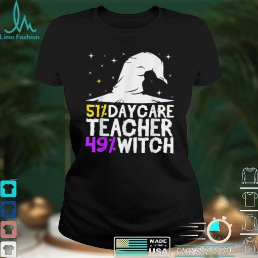 Halloween Witch Daycare Teacher Childcare Provider T Shirt 4