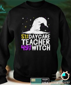 Halloween Witch Daycare Teacher Childcare Provider T Shirt 4