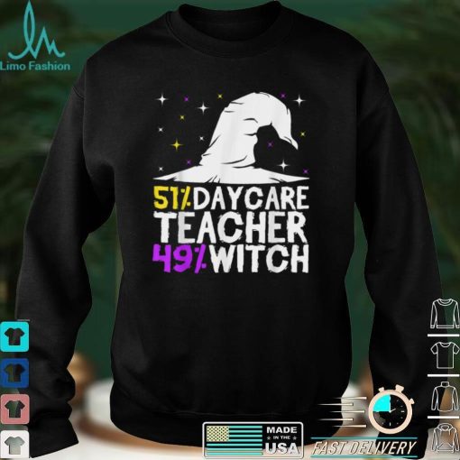 Halloween Witch Daycare Teacher Childcare Provider T Shirt 4