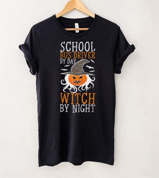 Halloween Witch School Bus Driver T Shirt 1