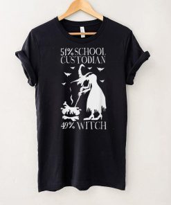 Halloween Witch School Custodian T Shirt 1