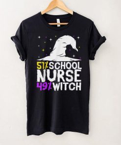 Halloween Witch School Nurse T Shirt