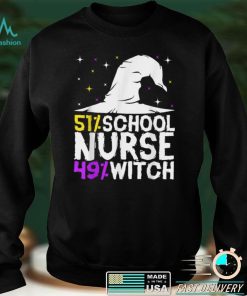 Halloween Witch School Nurse T Shirt