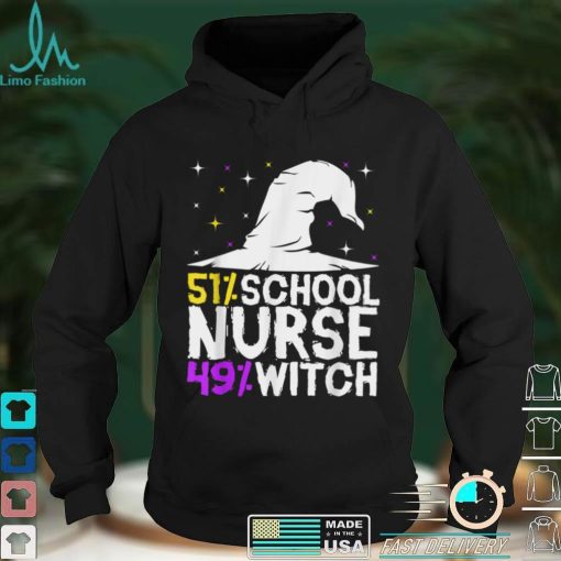 Halloween Witch School Nurse T Shirt