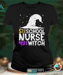 Halloween Witch School Nurse T Shirt