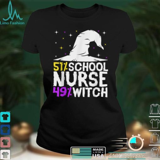 Halloween Witch School Nurse T Shirt