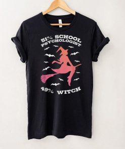 Halloween Witch School Psychologist T Shirt