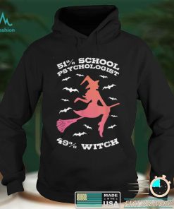 Halloween Witch School Psychologist T Shirt